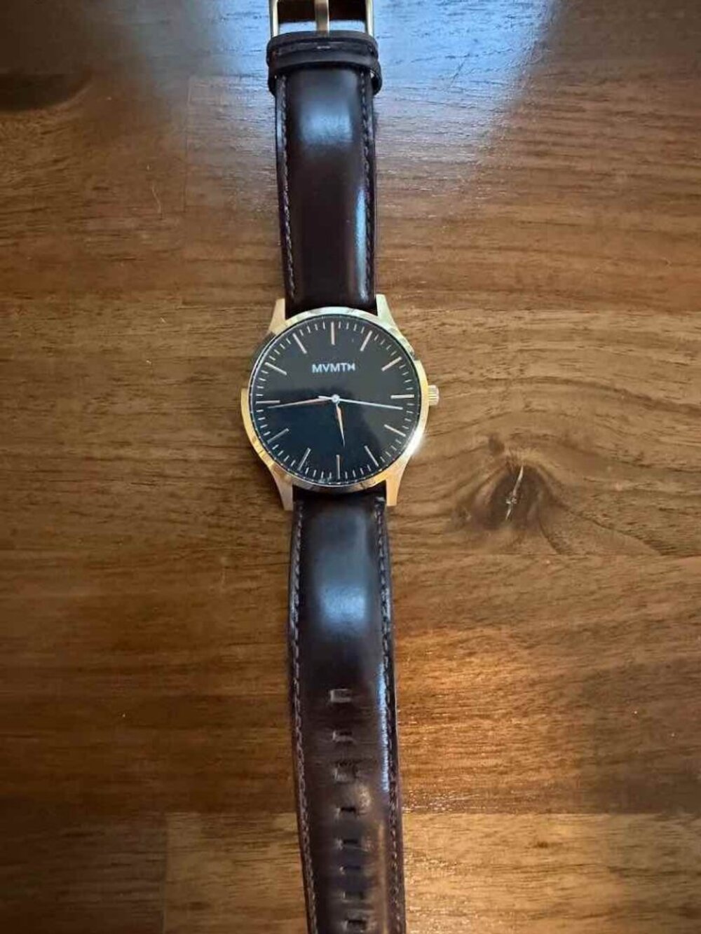 MVMT 40 Series D-MT01-BLBR Stainless Steel Watch Leather Band Copper/Black Color